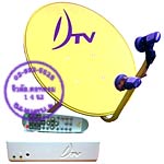 จานดาวเทียม DTV 60ซม. กับ LNB 2หัว
